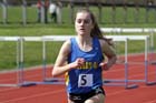 Lydia Turner (Birtley) on her way to beaking 10 minutes in the 3000 metres at the North of England, Div. 4E, Whitley Bay.